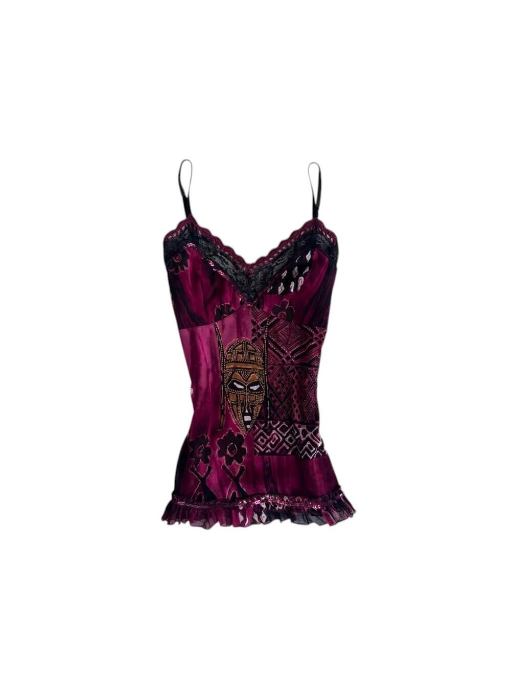 cache tribal patchwork top